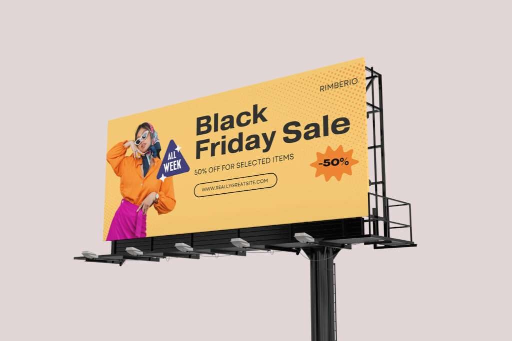 Free Outdoor billboard Mockup Download