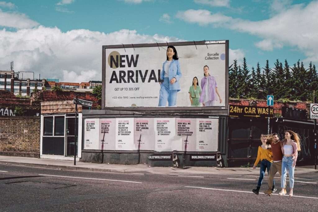 Street Billboard Mockup